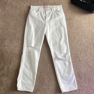 white revice jeans